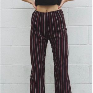 brandy melville frankie pants | red stripe